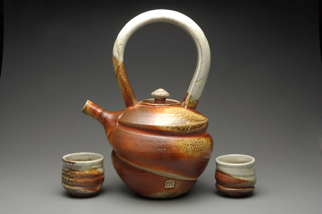 New Work :: Tea Pot and Cups   :: Tom White Pottery